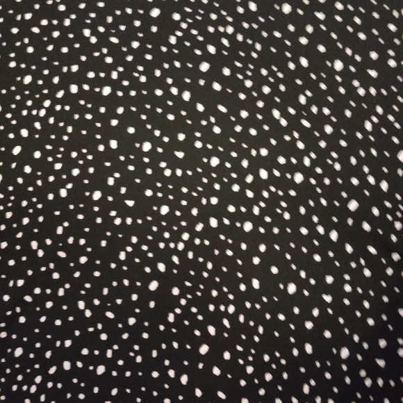 High Neck Blouse Black and White Spot Size Small - Picture 3 of 3